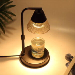 Candle Warmer Night Lamp Aromatherapy Melting Wax Lamp Glass Adjustable Timer Dimming
