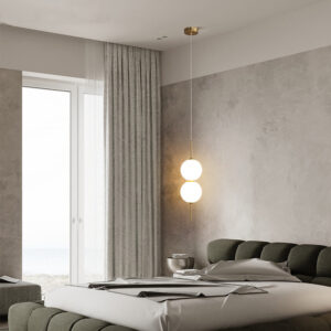 Kitchen Pendant Light Bar LED Chandelier Lighting Home Lamps Glass Ceiling Lamp 14W Warm Lights