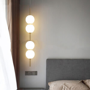 Bedroom Pendant Light Kitchen LED Chandelier Lighting Home Lamps Glass Ceiling Lamp 28W Warm Lights