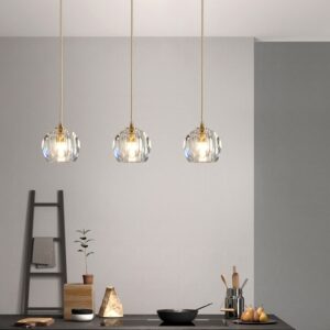Kitchen Pendant Light Crystal Home Pendant Lighting Bedroom Lamps Hotel Bar Ceiling Lamp 11cm