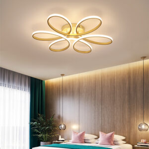 Kitchen Ceiling Lights LED Ceiling Lighting Bedroom Gold Ceiling Lamp 58cm Warm White Lights