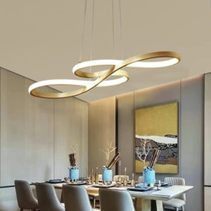 Kitchen Pendant Light Bedroom Gold Chandelier Lighting Home LED Ceiling Lights 75cm