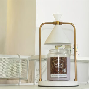 Candle Warmer Night Lamp Bedroom White Aromatherapy Melting Wax Lamp Timer Dimming