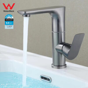 Sink Basin Faucet Laundry Taps Home Hotel Mixer Tap Stainless Steel 360° Swivel Gun Grey
