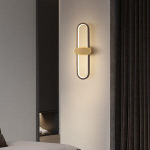 Bedroom Wall Light Copper Wall Lamps Hallway LED Wall Lamp Home Black Wall Lighting 18W