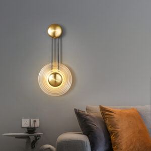 Bedroom Wall Light Glass Wall Lamps Hallway LED Wall Lamp Home Gold Wall Lighting 15W