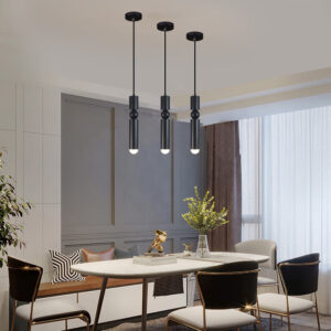 Kitchen Pendant Light Shop Lamps Hotel Pendant Lighting Bedroom Black Ceiling Lamp 37cm