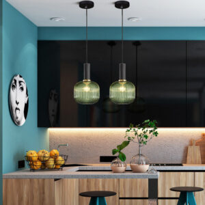 Kitchen Pendant Lighting Hotel Glass Pendant Light Shop Lamps Bedroom Ceiling Lamp Green Glass