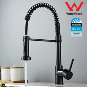 Kitchen Faucet Black Home Taps Bar Sink Basin Mixer Taps Stainless Steel Swivel