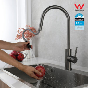 Kitchen Taps Pull Out Faucet Sink Basin Mixer Tap Home Faucet Stainless Steel Gun Grey