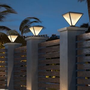 Garden Pillar Lamp Salor LED Pillar Lamps Outdoor Yard Post Lighting Home Glass Post Light 30cm