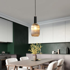 Kitchen Pendant Light Shop Lamps Glass Hotel Pendant Lighting Bedroom Ceiling Lamp Amber Glass
