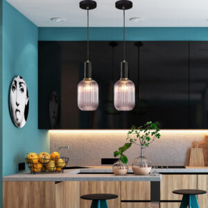 Kitchen Pendant Light Shop Lamps Glass Hotel Pendant Lighting Bedroom Ceiling Lamp Grey Glass
