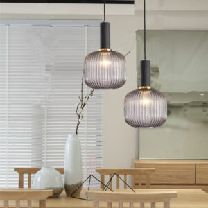 Kitchen Pendant Lighting Glass Hotel Pendant Light Shop Lamps Bedroom Ceiling Lamp Grey Glass