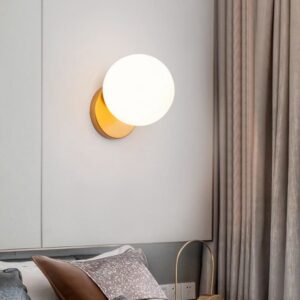 Gold Wall Lights Bedroom Wall Lamp Hallway Glass Wall Lamps Home Wall Lighting E27 Bulb