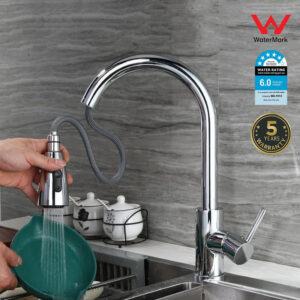 Pull Out Tap Kitchen Faucet Sink Basin Mixer Tap Home Faucet Stainless Steel Chrome