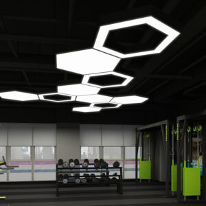 LED Pendant Light Shop Lamps Hotel Black Pendant Lighting Office Ceiling Lamp 50cm 48W White Lights