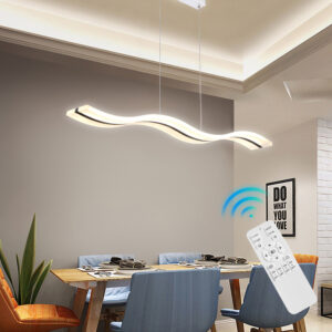 LED Chandelier Lighting Kitchen Lamp Bedroom Pendant Light Hotel Ceiling Lights Remote