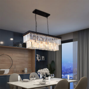 Crystal Pendant Light Kitchen Chandelier Lighting Home Luxury Lamp Hotel Ceiling Lights 82cm