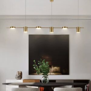 Kitchen Pendant Light LED Home Lamp Gold Chandelier Lighting Hotel  Ceiling Lights Tricolor