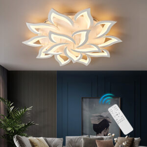 Kitchen Ceiling Lighting White Ceiling Light Bedroom Lamp LED Ceiling Lights Remote 15 Heads