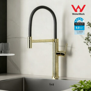 Kitchen Faucet Bathroom Sink Basin Mixer Taps  Home Laundry Tap Stainless Steel Swivel Gold