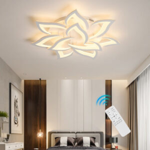 Bedroom Ceiling Lighting White Ceiling Light Home Lamp LED Ceiling Lights Remote 10 Heads