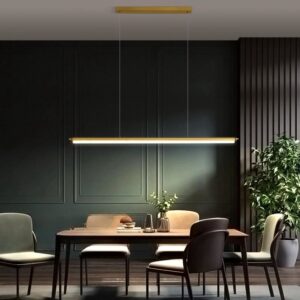 Kitchen Pendant Light Bar LED Lamp Hotel Gold Chandelier Lighting Home Ceiling Lights 120cm Day Lights